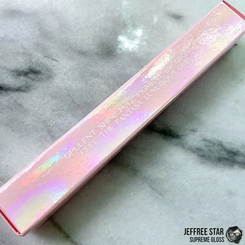 JEFFREE STAR EVERYBODY KNOWS SUPREME GLOSS FULL PIGMENT LIP COLOR IN RED ORANGE
